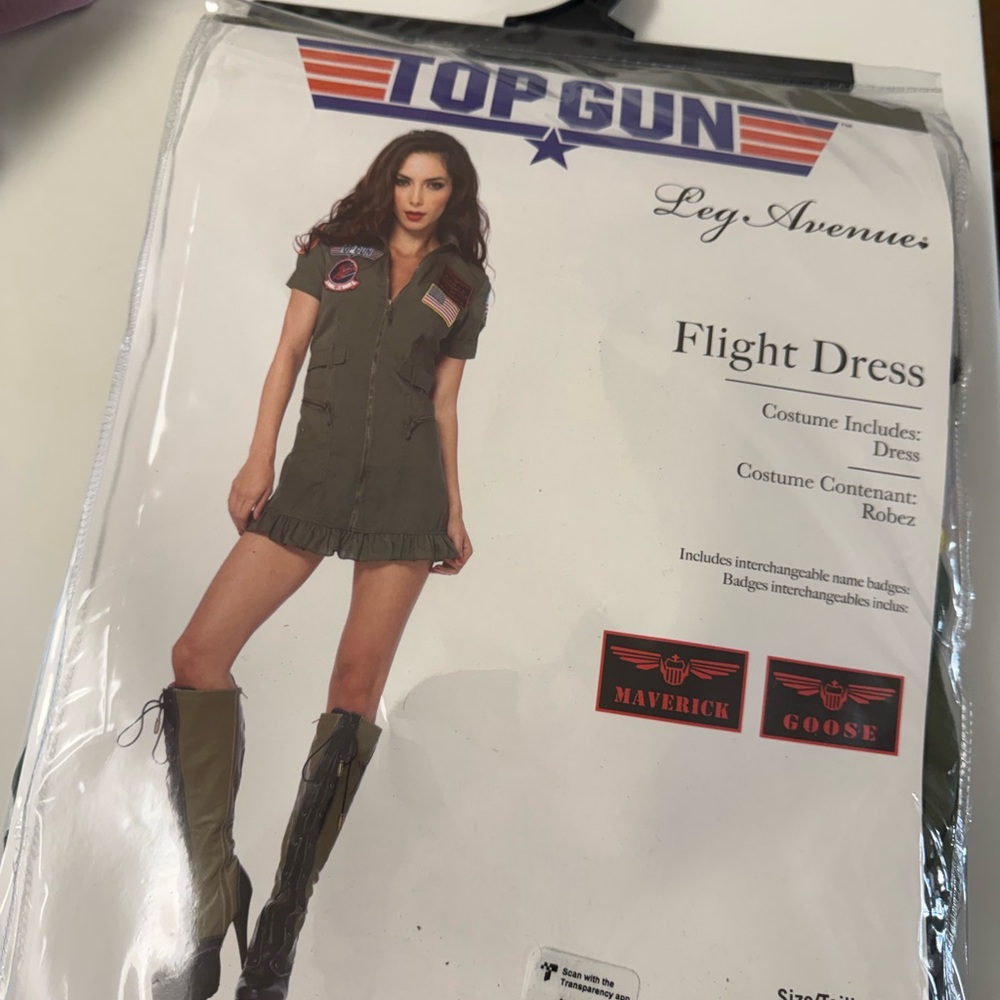Leg Avenue, Top Gun, Flight Dress Costume Adult Size Medium